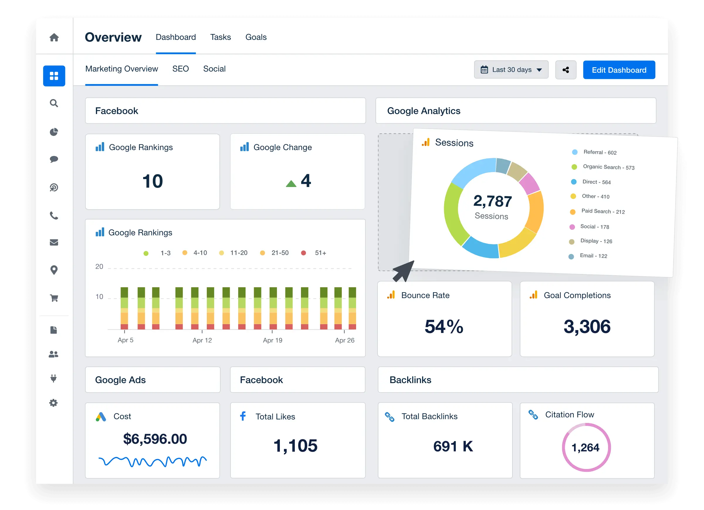 LeadEngine dashboard preview